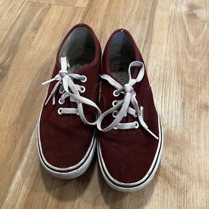 Vans Women's Sneakers, Maroon Platform
